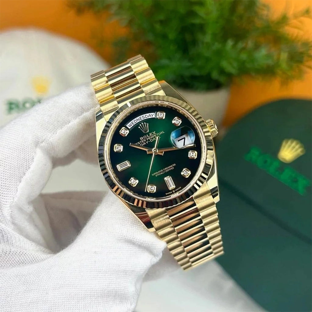 Day-Date President with Diamond Hour Markers
