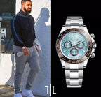 RLX [DAYTONA] SKY BLUE BROWN SILVER STEEL WATCH